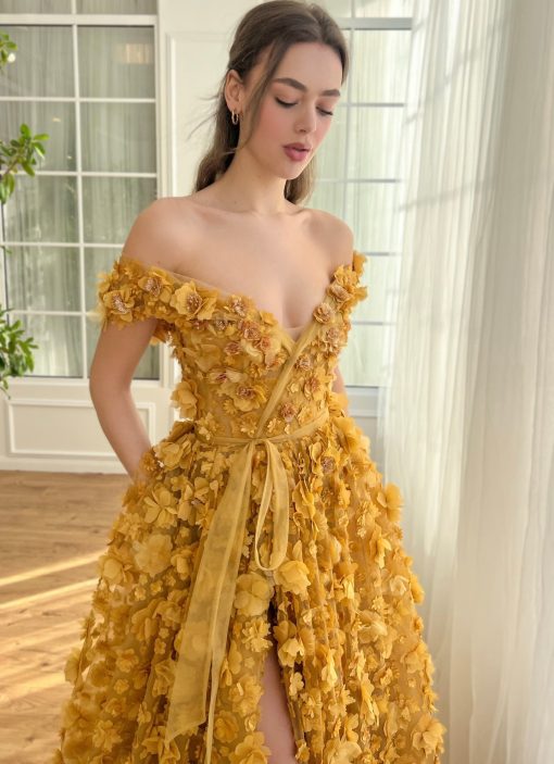 Teuta matoshi-Marigold Meadow Gown