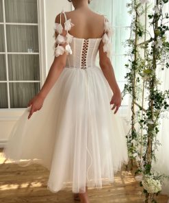 Teuta matoshi-White Orchid Midi Dress 2