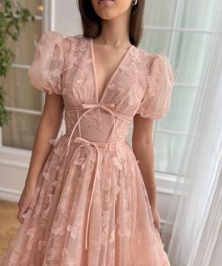 Teuta matoshi-Rosette Papillon Gown