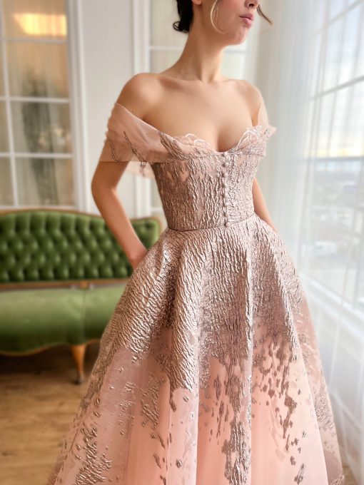 Teuta matoshi-Rose Quartz Gown - Image 2