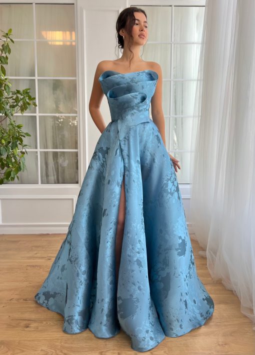 Teuta matoshi-Azure Waterfall Gown