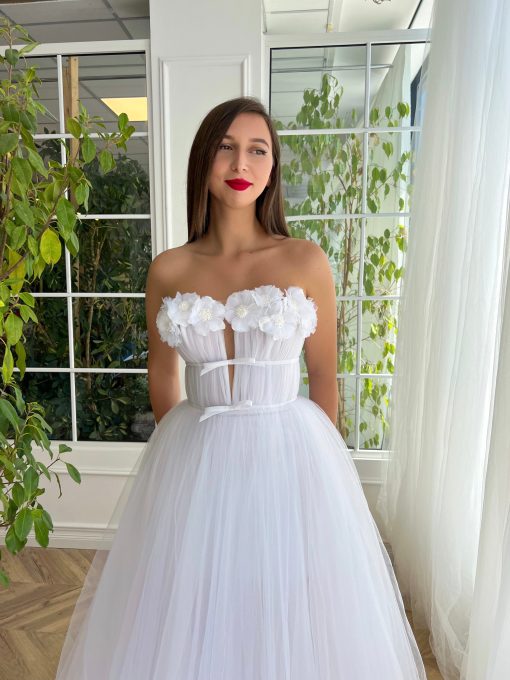 Teuta matoshi-Dreamy Dual-bow Bridal Gown