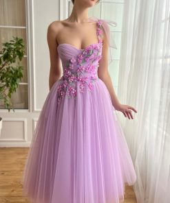 Teuta matoshi-Purple Petals Dress