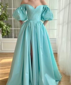Teuta matoshi-Aquamarine Charlotte Gown