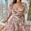 Teuta matoshi-Floral Summer Gown