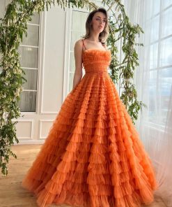 Teuta matoshi-Nectar Ruffle Gown