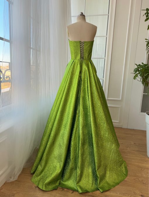 Teuta matoshi-Limeade Gala Gown - Image 2