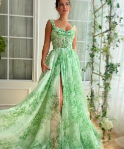 Teuta matoshi-Mint Sky Gown