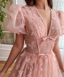 Teuta matoshi-Rosette Papillon Midi Dress