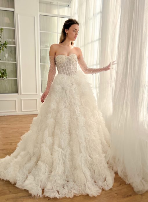 Teuta matoshi-Elysian Crystal Cloud Gown