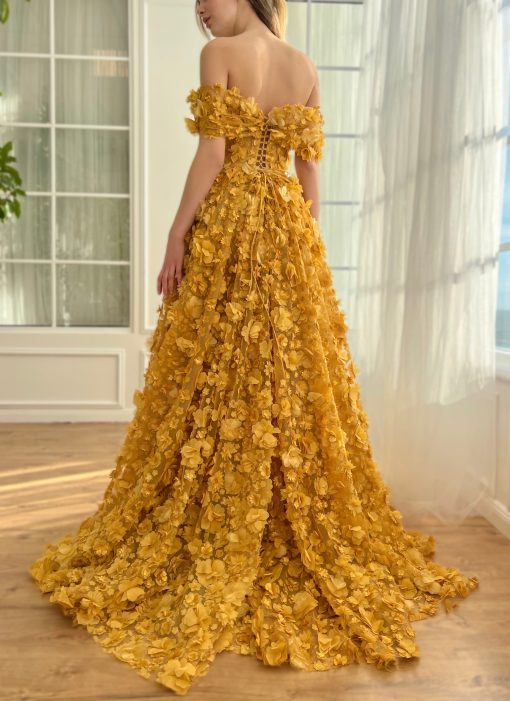 Teuta matoshi-Marigold Meadow Gown - Image 2