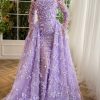 Teuta matoshi-Lavender Petal Dreamy Gown 3