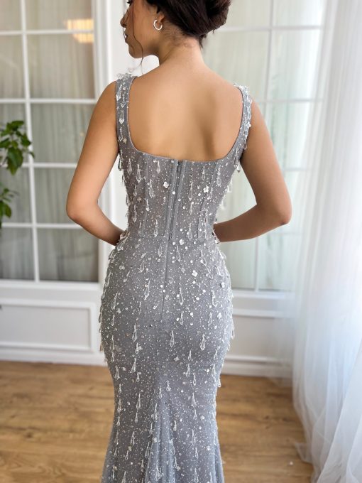 Teuta matoshi-Crystal Cascade Mermaid Dress - Image 2