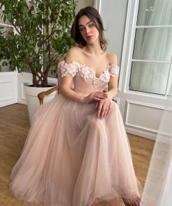Teuta matoshi-Juliet Rose Peach Dress