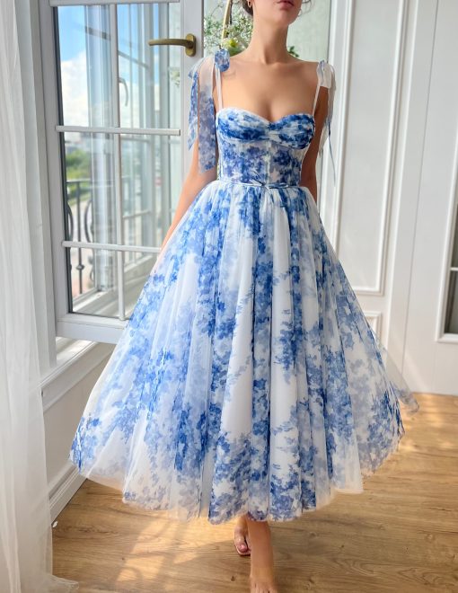 Teuta matoshi-Indigo Sky Midi Dress