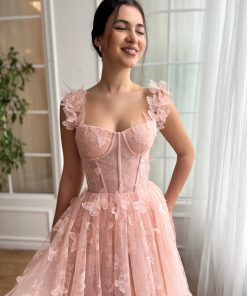 Teuta matoshi-Rosette Papillon Corset Dress