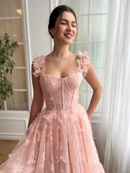 Teuta matoshi-Rosette Papillon Corset Dress