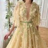 Teuta matoshi-Yellow Magnolia Midi Dress 3
