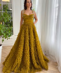 Teuta matoshi-Golden Glow Ball Gown 2