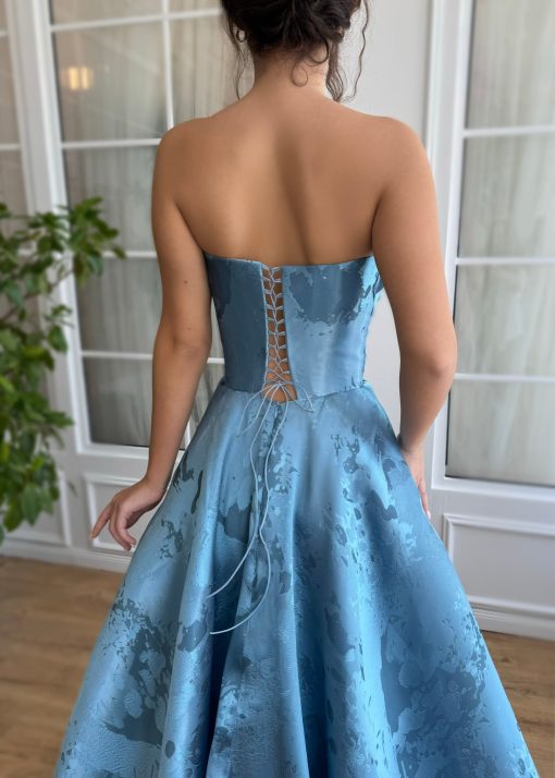 Teuta matoshi-Azure Waterfall Gown - Image 2