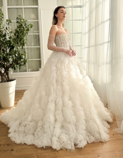 Teuta matoshi-Elysian Crystal Cloud Gown - Image 2