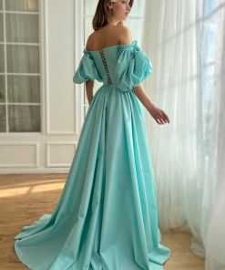 Teuta matoshi-Aquamarine Charlotte Gown 2