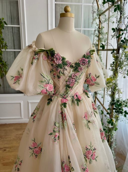 Teuta matoshi-Fleur Trail Gown - Image 2