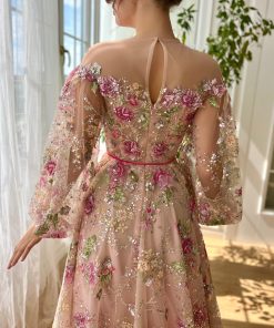 Teuta matoshi-Morning Glow Blossom Gown 2