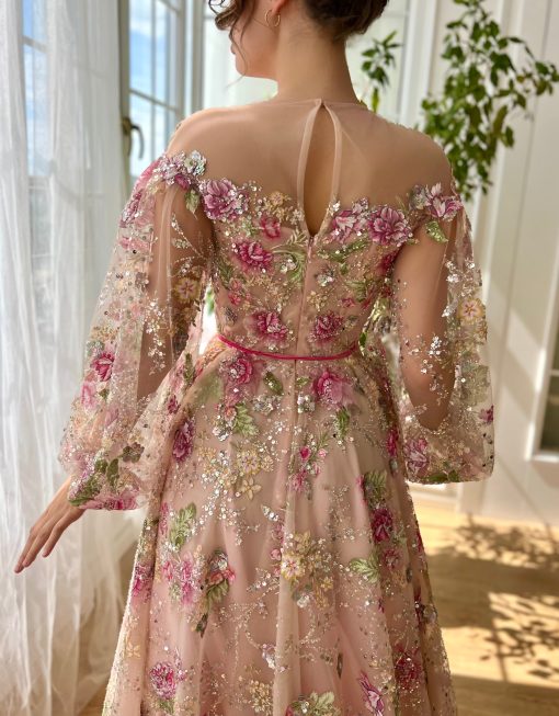 Teuta matoshi-Morning Glow Blossom Gown - Image 2
