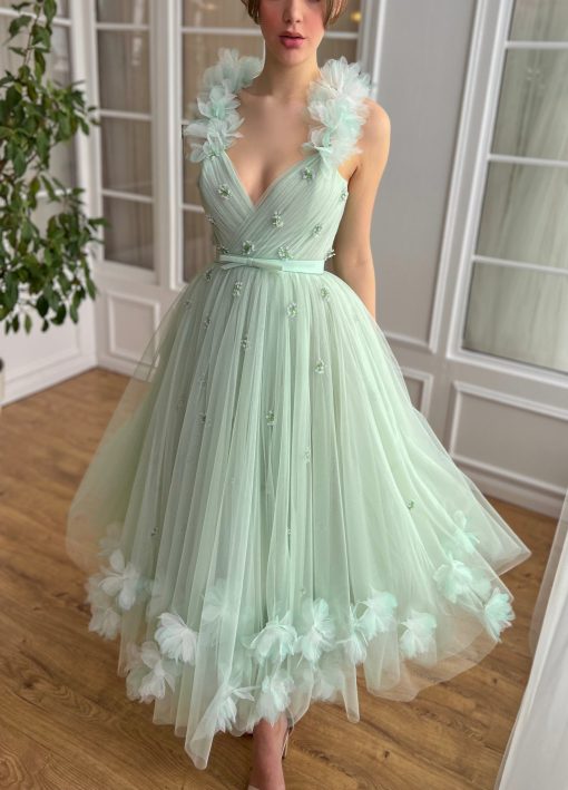 Teuta matoshi-Minty Cool Blossom Dress