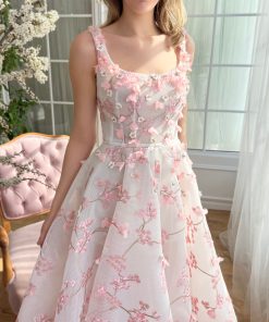 Teuta matoshi-Sakura Blooms Midi Dress