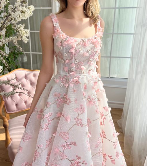 Teuta matoshi-Sakura Blooms Midi Dress