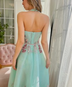 Teuta matoshi-Aqua Mist Midi Dress 2