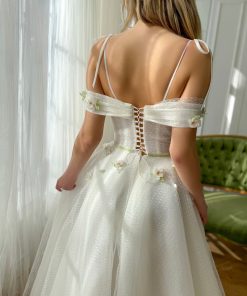 Teuta matoshi-Tulip Bloom Mesh Gown 2