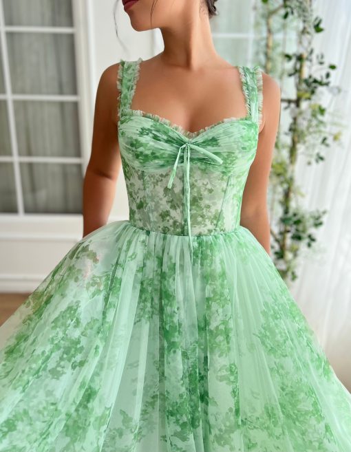 Teuta matoshi-Mint Sky Midi Dress