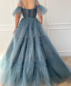 Teuta matoshi-Ethereal Ruffled Gown