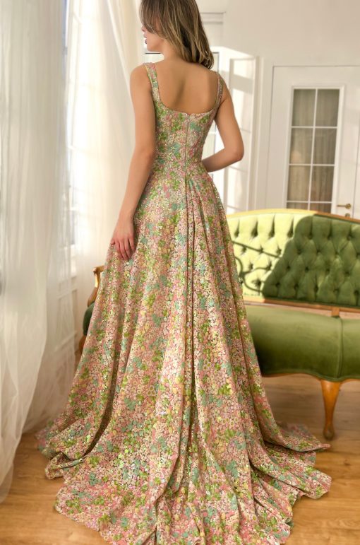 Teuta matoshi-Coral Rose Gown - Image 2