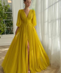 Teuta matoshi-Starlight Draped Gown