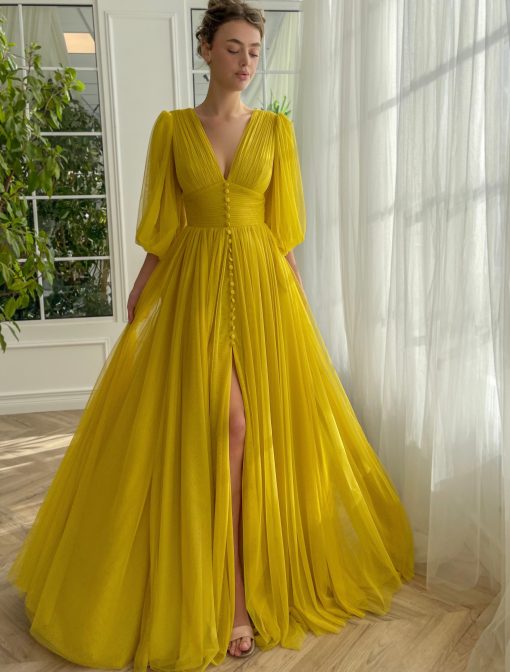 Teuta matoshi-Starlight Draped Gown