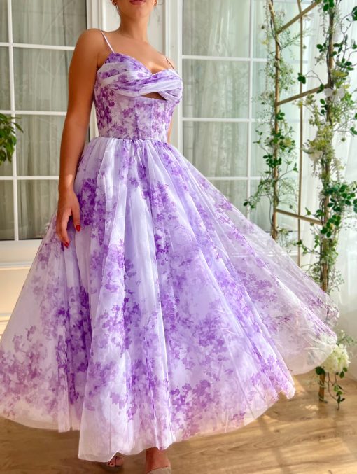 Teuta matoshi-Violet Sky Midi Dress