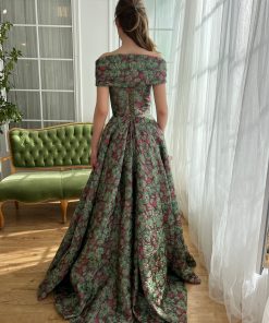 Teuta matoshi-Rosemarie Brocade Gown