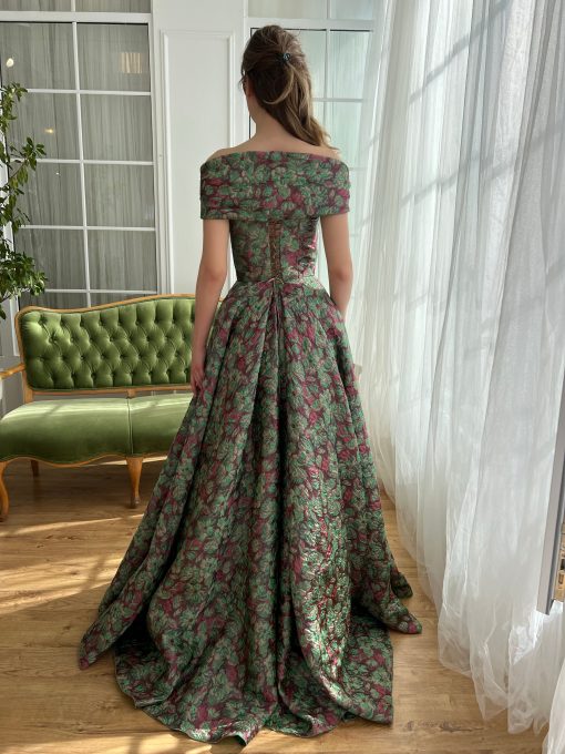 Teuta matoshi-Rosemarie Brocade Gown