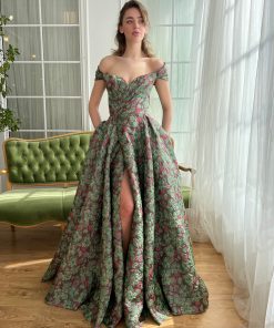 Teuta matoshi-Rosemarie Brocade Gown 2