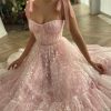 Teuta matoshi-Starry Pastel Pink Mini Dress 4