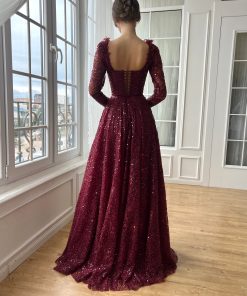 Teuta matoshi-Rosewood Mosaic Gown 2