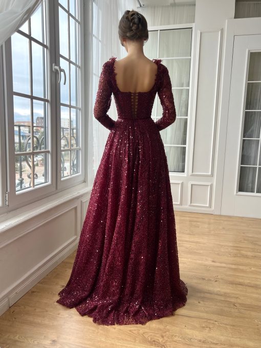 Teuta matoshi-Rosewood Mosaic Gown - Image 2