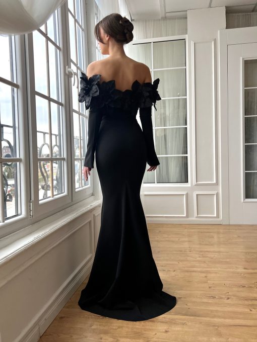 Teuta matoshi-Jet Petal Mermaid Dress - Image 2