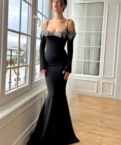 Teuta matoshi-Jet Bow Mermaid Dress 2