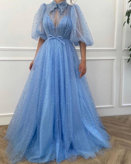 Teuta matoshi-Celestial Dots Gown