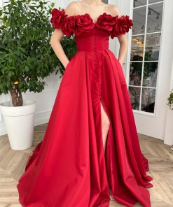 Teuta matoshi-Eternal Blossom Red Gown